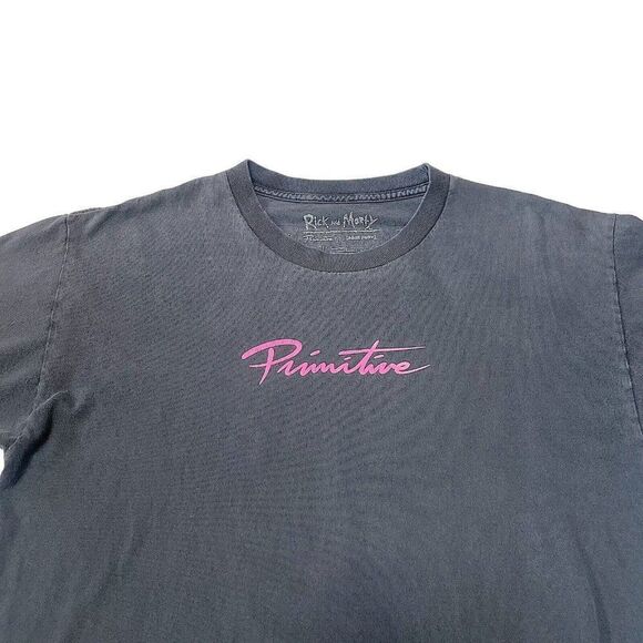 Rick And Morty Vintage T Shirt men's Large Black , Adult Swim L Thrashed - Picture 3 of 7